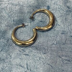Gold Tone Hoop Earrings